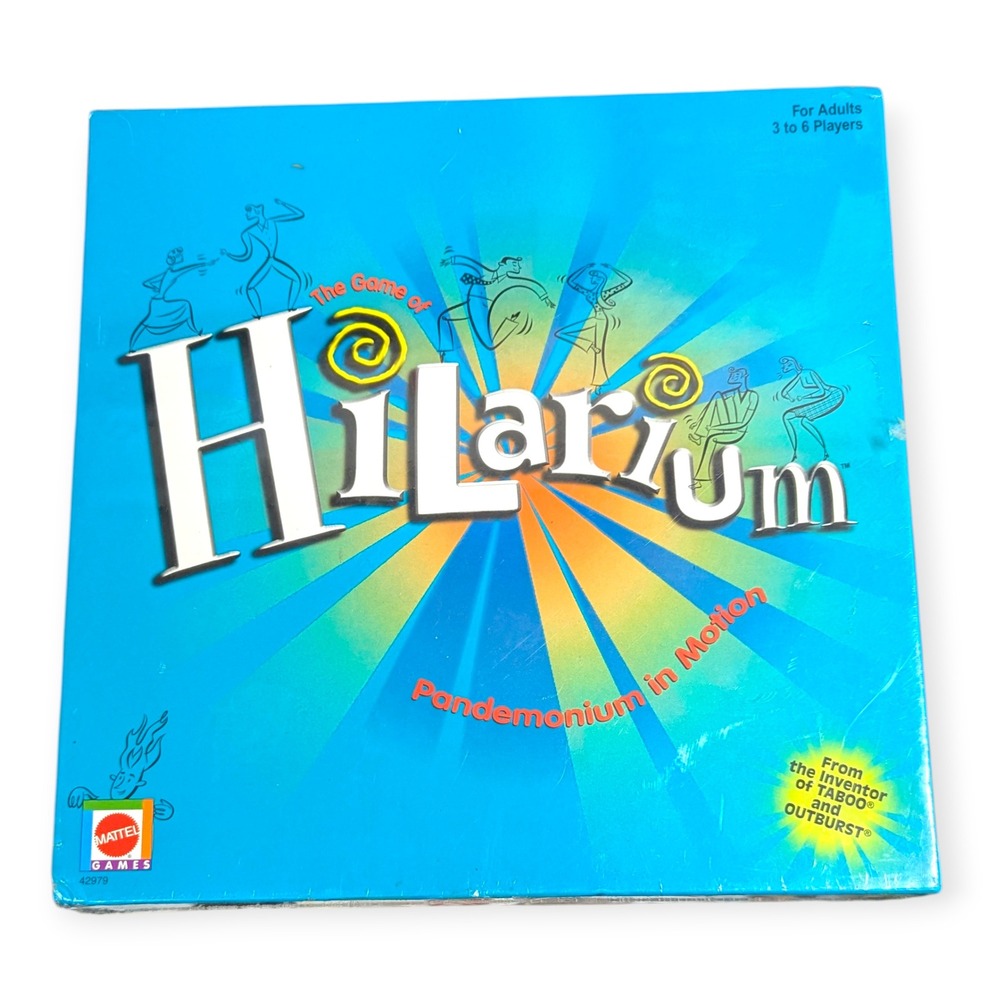 Mattel Hilarium Board Game 2001 Factory Sealed Adult Party Game 42979 NIB